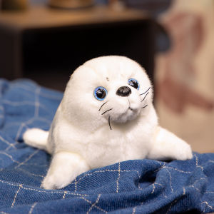 Dropshipping Soft Cute Seals Plush Toy Sea World Animal Sea Lion Plush Stuffed Doll Big Eyes Baby Birthday Gift for Kids Girls