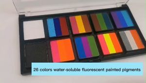 Rex TT วันฮาโลวีน เรืองแสง 12 15 26สีที่ละลายน้ําได้สีร่างกายฮาโลวีนเวิลด์คัพแฟนปาร์ตี้กลางแจ้งสีหน้า