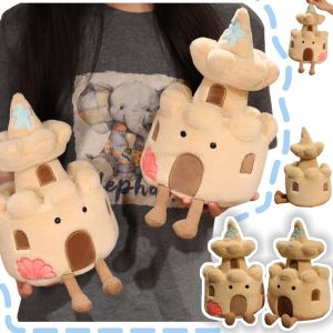 High Quality Brown Fortress Lighthouse Plush Dolls Office Decor Soft Baby Comfort Dolls Birthday Christmas Gifts For Kids