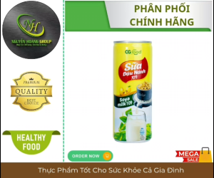 THÙNG 24 LON - CG FOOD Sữa Đậu Nành Lon Cao 245ml