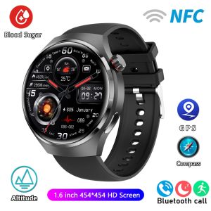 GPS NFC Smart Watch Men 360*360 AMOLED Screen Heart rate Bluetooth Call IP68 Waterproof Man Smartwatch 2024