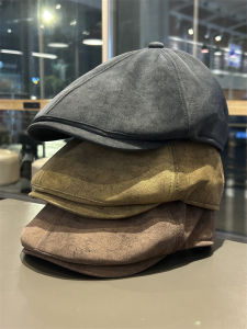 Hong Kong Style Arts Retro Advance Hats Spring and Autumn Men and Women Casual All-Matching Beret Stylish Trendy Duck Tongue Newsboy Cap