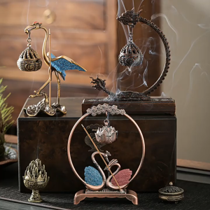 02 mẫu lư treo Thiên Nga xông trầm xông nhà may mắn tài lộc