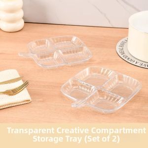 Sectioned Condiment Serving Plate