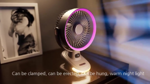 Mini Portable Fan 40000mAh Swing Head Rechargeable USB Fan Low Noise Mini Clip Fan Portable Stroller Fan with Night Light Kipas Fan