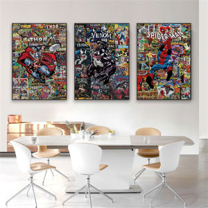 Deadpool Wolverine Poster Disney Movie Comic Art Prints Venom Canvas Painting Thor Wall Art Decor Artwork Home Room Decor