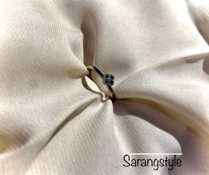 Cincin Bunga Titanium Wanita anti karat