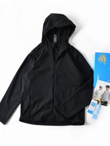 Outdoor Mens Jacket UPF50+ Waterproof Quick Dry Elastic Breathable Spring Summer Thin Hat Skin Clothes Fashion Urban Style