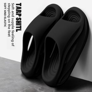 MONLEYTA | Mens Summer Home Indoor Anti-Slip Odor-Resistant Thick Bottom Slip-On Sports Slippers Comfortable EVA Material Easy To Wear