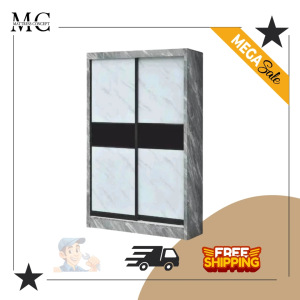 【LOCAL SELLER】Westly Glass 4ft Sliding Wardrobe