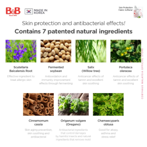 B&B Korea Skin Protection Baby Fabric Softener Bergamot 1500ML (Bottle/Refill) (EXP DATE:2027/03)