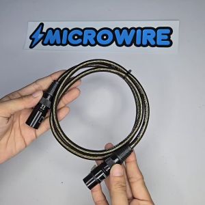 MW 3-Pin XLR Male to Female Cable – Foil & Braided Shielded Audio Cable