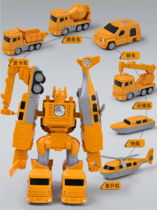 8 IN 1 Robot Toys Magnetic Transformer Car Toys Drop Resistant ABS Material Mainan Hadiah