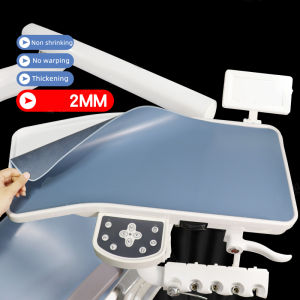 2PCS Dental chair thickened table pad cloth tool pad workbench instrument tray waterproof non-slip leather light blue seat cover table pad