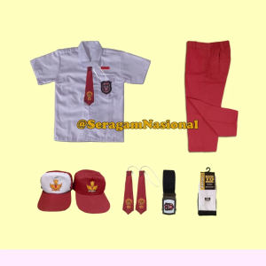 Setelan Seragam Sekolah Pendek-Panjang Anak SD Laki Laki