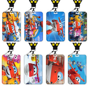 Superhero LearNER Card Holder Lanyard School IDs Bus Passes Student Water Card Work ID Badge Lanyard Hanging Strap Necktie Male Female