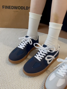 YOTO Women Shoes: Casual Low Top & Lace Up PU Leather Breathable Mesh