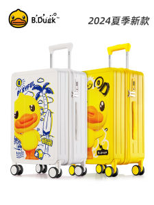Bduck 20 Inch Luggage Roller Bag Large Capacity Hard Shell Suitcase with Universal Wheels Cartoon Design for Youth Travel