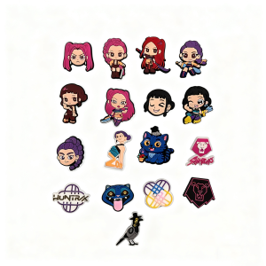 17pcs Anime K-POP Demon Hunters Dreapy Tiger PVC Cute Cartoon Shoe Charms Decoration Accessories for Classic Clogs X-mas Gifts