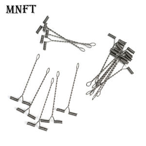 30Pcs Hanging Ring T-Shaped Anti-Tangle Stainless Steel Bracket Fishing Balance Rigs Hooks Fishing Wire Arm Fishing Tackle