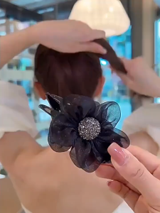 JR-A008 Jepit Rambut Korea Pita Cepol Sanggul Jepit Udang Untuk Wanita Aksesoris Rambut Pita Ala Korea