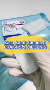 KASA HYDROPHILE BAHAN KASA SEBELUM DI LIPAT 16X16 ISI 100 PCS/ HASIL LIPATAN 4CM X 6CM