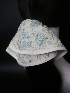 New Chinese Style White Skirt Hair Tie Artistic French Feel Large Elastic Band for Wedding Party Daily Use High Elasticity