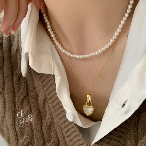 Vintage Double Sided Heart Pendant Necklace For Women Girl Clavicle Chain Choker New Fashion Trendy Jewelry Gift Party