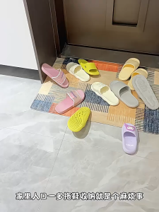 Bathroom slipper rack bathroom hanging shoe storage organizer toilet wall slipper hook