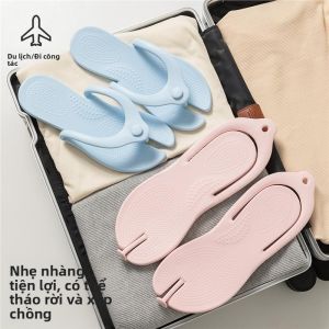 MONLEYTA | Dép đi trong nhà có thể gập lại cho nữ đi du lịch dép đi trong nhà dùng một lần chống trượt nhẹ thoải mái thoáng khí mùa hè EVA