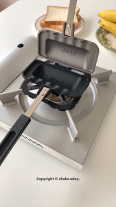 Rectangular Double-Sided Sandwich Baking Pan Dual-Color Aluminum Alloy Non-stick Stovetop Toast Maker Kitchen Cookware