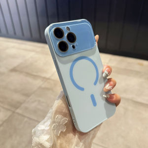 เคสโทรศัพท์แบบป้องกันแบบนิ่มพร้อมหน้าจอขนาดใหญ่สำหรับ Apple 16Promax แบบใหม่ iPhone 15 ด้านด้านหลังแบบด้าน 17Air ดูดซับแม่เหล็ก 13 ขอบนิ่ม 14 คู่รัก 12 ป้องกันรอยนิ้วมือ