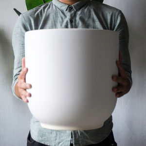 Simple Breathable Ceramic Pot Large