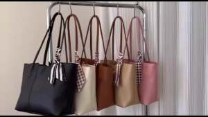 Tote Bag With Scarf Large Capacity Womens Shoulder Beg Trending Classy Handbag Wanita