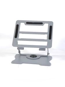 Laptop Stand Aluminum Computer Lifter Portable Folding Stand adjustable Height metal Ergonomic Desktop laptop accessories Heat Dissipation Non-slip holder For 10-17 Inch Laptop Tablet For iPad