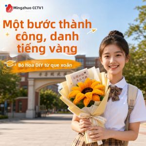 MINGZHUO | Bộ Kit Làm Hoa Bó DIY Cho Trẻ Em Màu Vàng