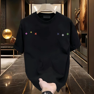 T-Shirt Wanita Lengan Pendek Ukuran Besar Desain Slim Fit Katun Premium Tipis & Bernapas Tren Musim Panas 2025 Gaya Korea High-End Motif Minimalis Kerah Bulat Tops Slip-on Santai Serbaguna Modis Manis dan Imut Womens Clothing