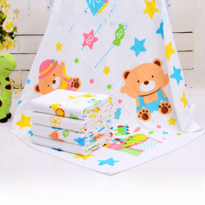 Kids Baby Double-Layer Honeycomb Bath Towel Pure Cotton Newborn Gauze Bath Towel Airable Cover Cover Blanket Towel Blanket Summer Thin