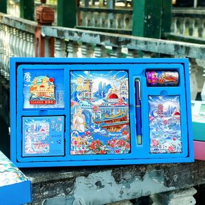 Xiamen Travel Souvenir Magnets Landscape Scrapbooking Notebook Adhesive Tape Cultural Creative Gift Box Tourist Memorabilia