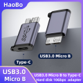 USB 3.0 Male to Type C Female Type-C USB3.0 Micro B Connector for External Hard Drive Disk HDD Cable Adapter. 