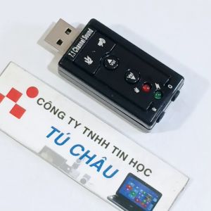 USB âm thanh / USB Sound 7.1 Channel Sound (Nút bấm trên thân USB)