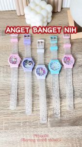 Jam Tangan Anak Analog Import 3D Lucu Sanrio Melody Kuromi Cinamarol