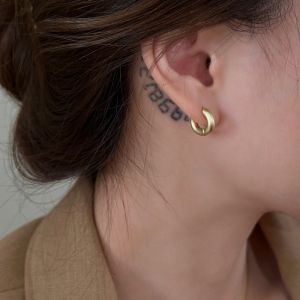 Matte Metal Earrings: Unique Women's Accessories & Korean Style Ear Jewelry