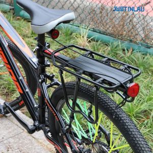 JUSTINLAU Mountain Bike Carrier with Reflective Plate Riding Equipment Quick Disassembly Aluminum Alloy Bicycle Rear Shelf Parts