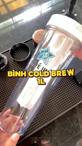 Bình Cold Brew - 1 Lít -  bình chuyên dụng pha cà phê ủ lạnh  Cold Brew - nhựa cao cấp - CAFÉ  IIN