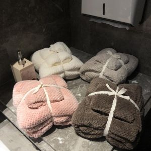 MEISITEKEKE | High Quality Soft Coral Fleece Non-shedding Absorbent Towel