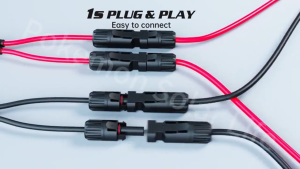 Kokido Solar Panel Extension Cable 12AWG 6/9M MC4 Black and Red Coiled Cables for Solar Panels with Connectors and Charge Controller