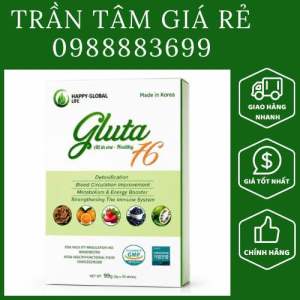 HLG Gluta 76 Healthy Hàn Quốc - Thải Độc Máu Lưu Thông Máu Điều Hoà Huyết Áp Hỗ Trợ Tim Mạch