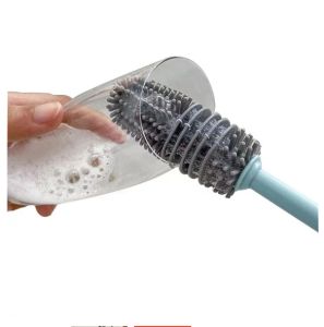 Silicone Bottle Brush Bottle Cleaning Brush with Long Handle Water Bottles Cleaner