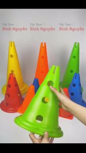 Nấm tập chiến thuật - Marker - Cone - Chóp nấm tập luyện trong bóng đá bóng rổ... nhựa nhiều màu 23cm 30cm 50cm